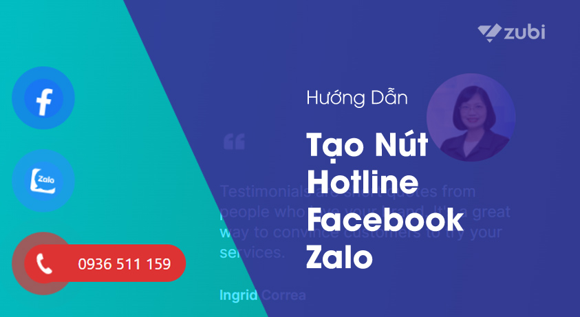 Hướng Dẫn Cách Tạo Nút Contact Gọi Điện, Facebook, Zalo Cho Website